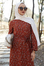 Load image into Gallery viewer, Elegant Flower Print Maxi Dress