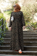 Load image into Gallery viewer, Elegant Flower Print Maxi Dress