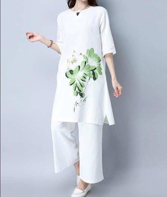 Women White Cotton Dress