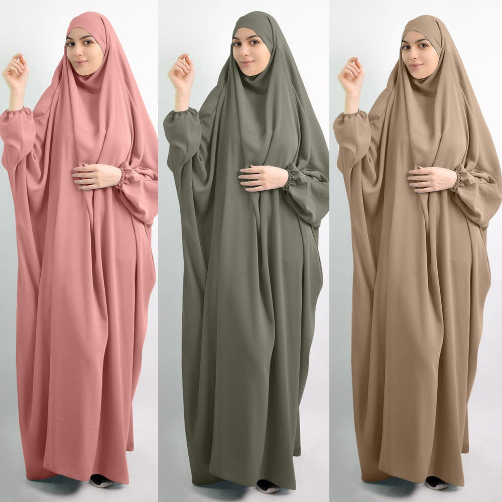 Abaya hijab intégré best sale