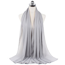 Load image into Gallery viewer, Women Solid Chiffon Scarf
