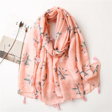 Load image into Gallery viewer, Pashmina Floral Scarf
