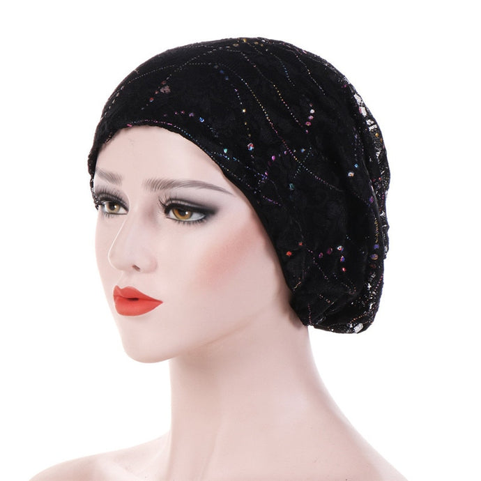 Sparkly Lace Turban