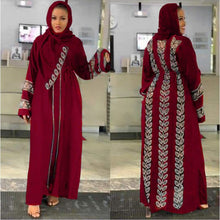 Load image into Gallery viewer, Classy Print Hijab Abaya Dress
