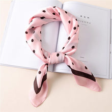 Load image into Gallery viewer, Silk Loop Polka Dot Scarf
