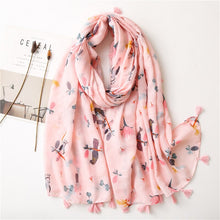 Load image into Gallery viewer, Pashmina Floral Scarf
