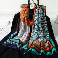 Load image into Gallery viewer, Multicolor Plaid Viscose Scarves
