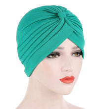 Load image into Gallery viewer, Solid Folds Pearl Turban
