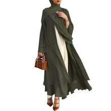 Load image into Gallery viewer, Solid Color Cardigan Abaya
