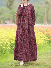 Load image into Gallery viewer, Floral Hollow Robe Maxi Dress
