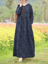 Load image into Gallery viewer, Floral Hollow Robe Maxi Dress
