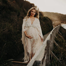 Load image into Gallery viewer, Boho Lace Maternity Photography Dress
