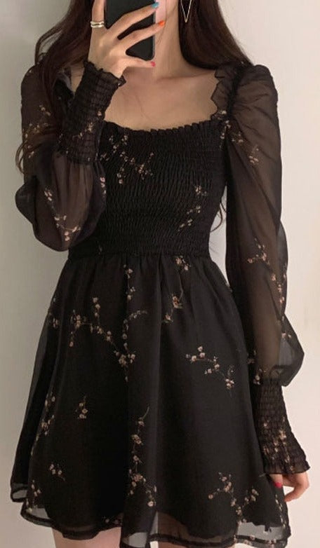 Autumn Sexy Black Dress