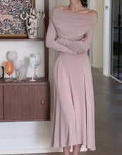 Load image into Gallery viewer, New Elegant Long Sleeve Off Shoulder Dress
