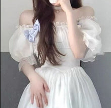 Load image into Gallery viewer, Chic Princess Retro White Dress
